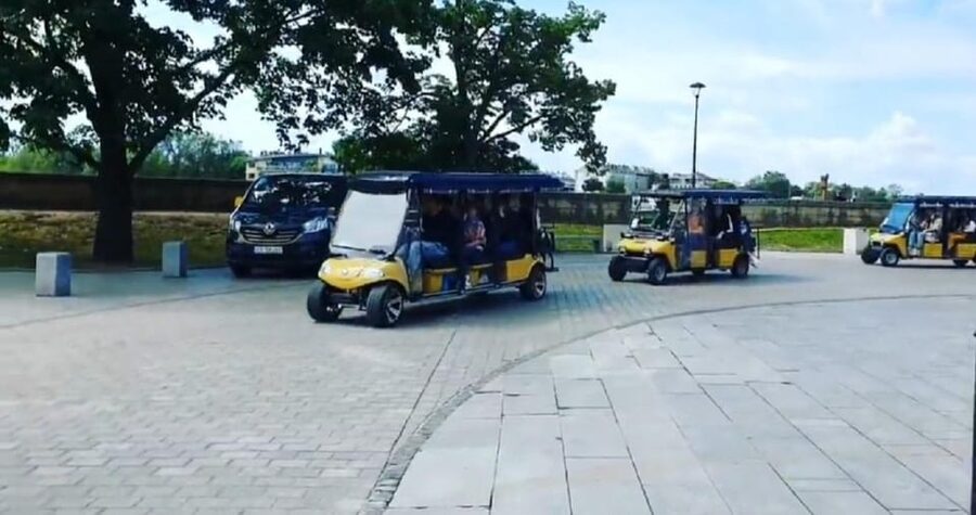 City Tour Cracow , golf car . Private full tour !! - Podgórze, Father Bernatek’s Bridge, and the Ghetto story in context