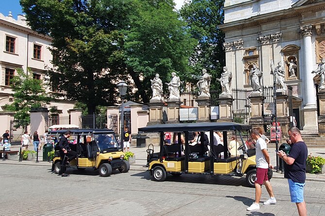 Cracow guided Full tour by Golf Cart-Family Discount - Stop 2: Kazimierz, the former Jewish district and film-linked streets