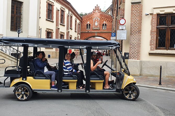 Cracow guided Full tour by Golf Cart-Family Discount - Stop 5: Plac Bohaterow Getta and the empty-chair symbolism