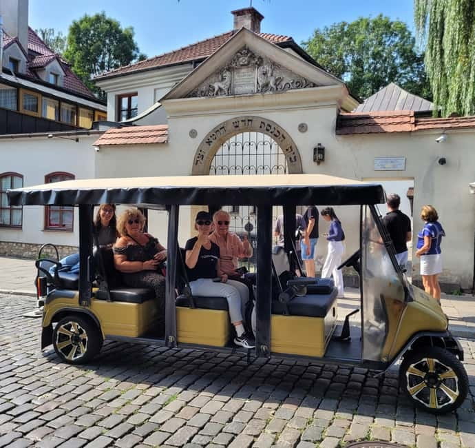 Cracow sightseeing tour by electric golf cart - Stop-by-stop: medieval Krakow and the seats of Polish kings