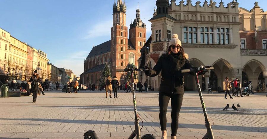 Electric Scooter Tour Krakow - Florian Gate, the Barbican, and the Old Town Pieces That Click