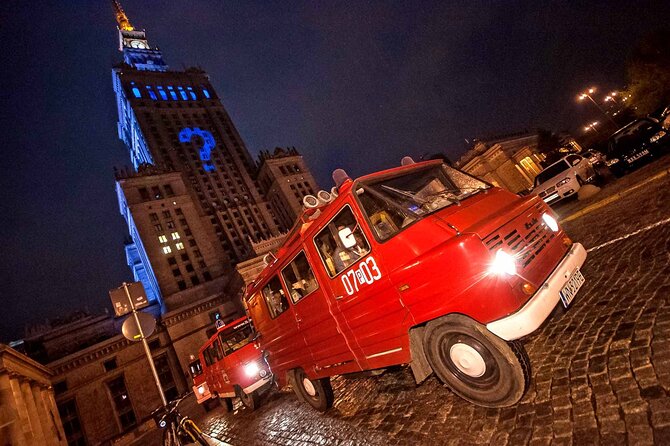 Evening Warsaw - pub and history tour with hotel pickup - Evening Warsaw by retro minibus, where history and nightlife share the same route