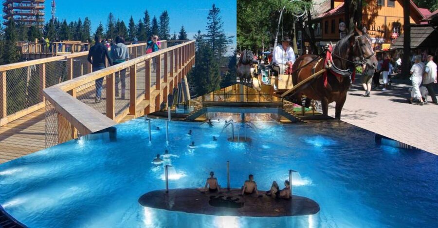 From Krakow: Slovakia Treetop Walk, Zakopane & Thermal Spa - Chochołow Thermal Spa: turning the day off in hot water