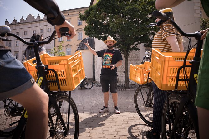 Full Bike Tour - the Old Town, Jewish Qtr & the Ghetto NEW BIKES - Getting started at the Old Town bike shop