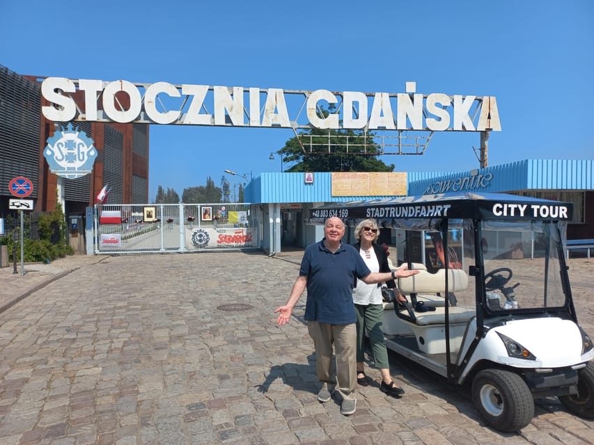 Gdansk: Private Top City Tour by Electric Cart & Live Guided - From city center to the river view: Motława port cues and Stary Żuraw