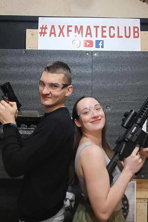Krakow: Axe Mate Club Shooting Range Entry Ticket - What you shoot: targets or ducks, plus accuracy practice