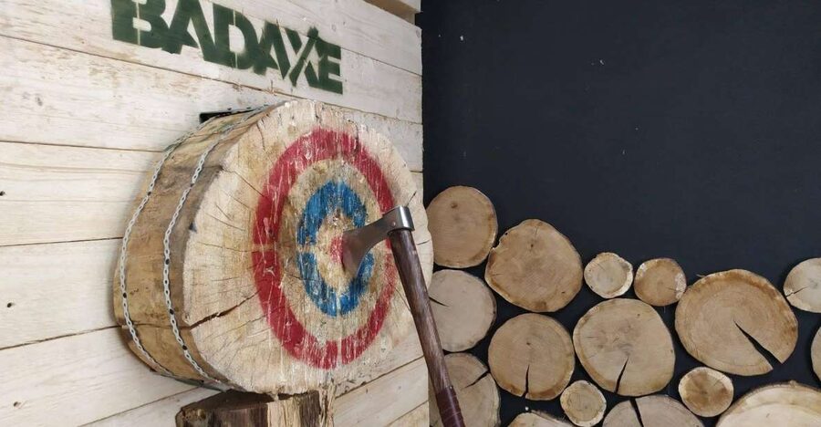 Krakow: Axe Throwing Fun - Where You Throw: Basement Range, Viking Mood
