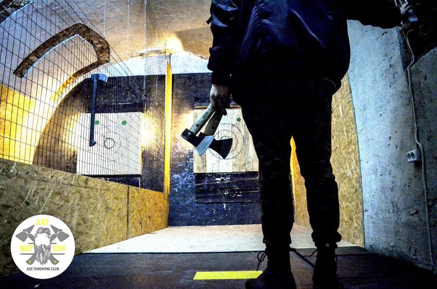 Kraków: Axe-Throwing in Axe Nation, the First Club in Europe - Trick shots for the quick learners