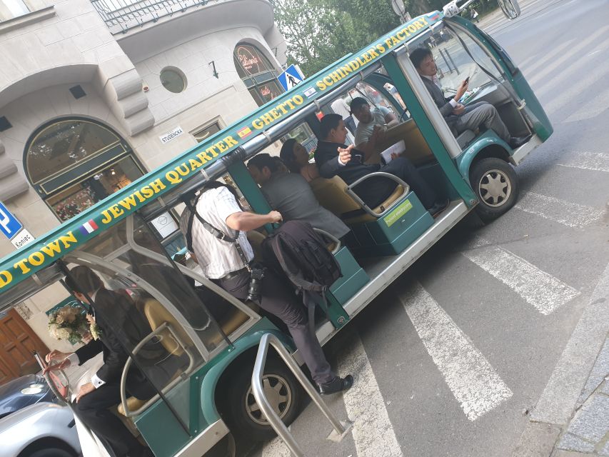 Krakow: City Sightseeing Tour Eco Electric Buggy Golf Cart - Live guide plus audio guide: how the narration works