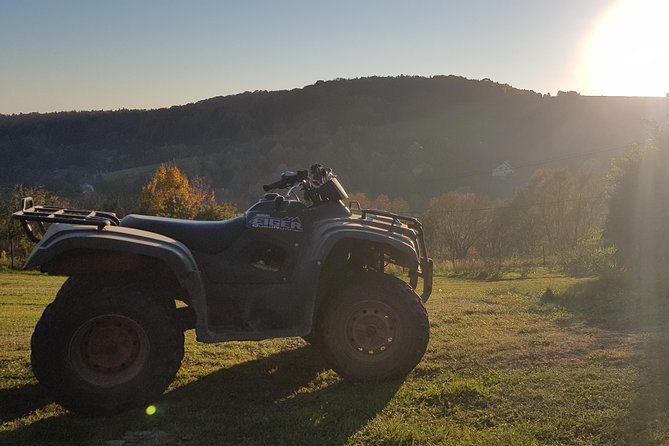 Krakow: Extreme Off-Road Quad Bike Tour with BBQ Lunch - Getting from Krakow to the riding area, van time included