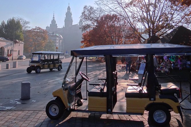 Krakow Grand City Tour by golf cart - All 3 districts - Old Town highlights: Main Square, St. Mary’s, Cloth Hall, and Planty Park