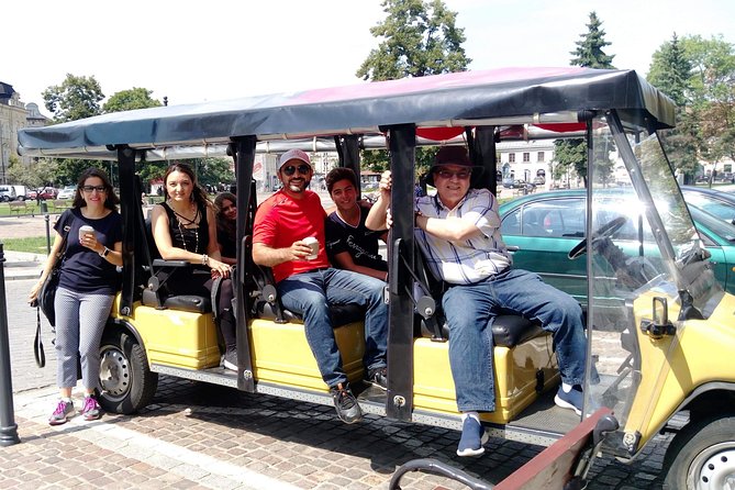 Krakow: Guided City Tour by Golf Buggy (with hotel pickup) - Ghetto wall fragment, Plac Bohaterow Getta, and the former ghetto area