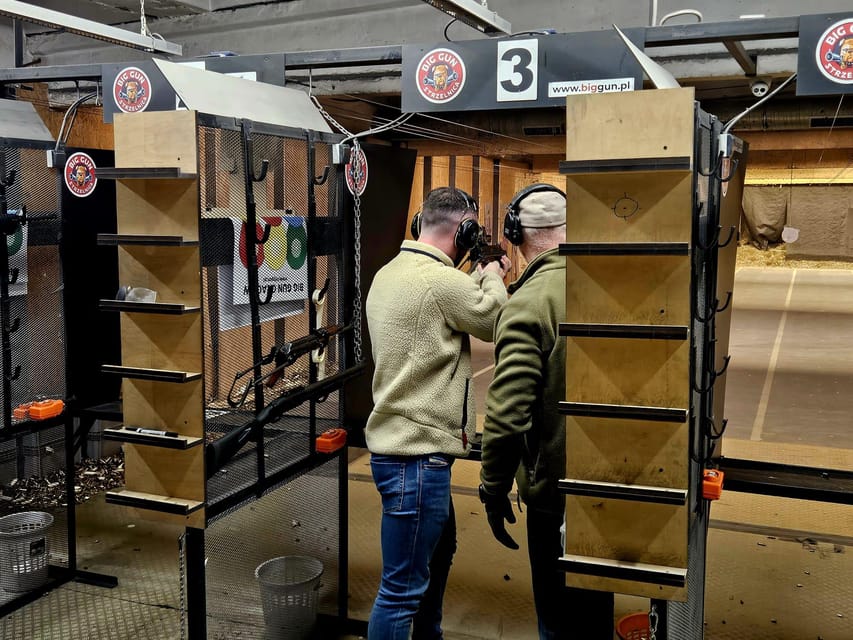 Krakow: Shooting range with hotel pickup - What You Shoot: Revolver, Glock, AK-47, and Uzi