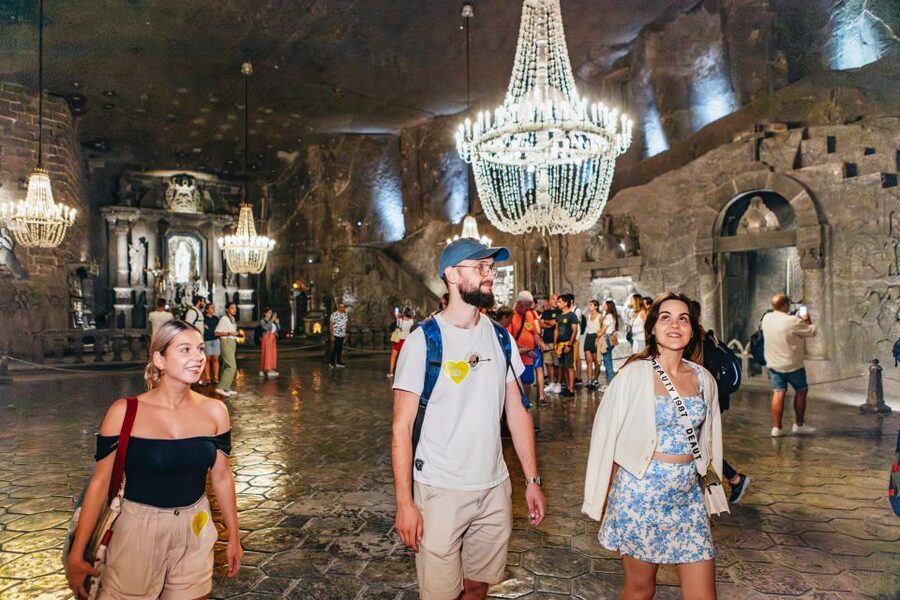 Krakow: Wieliczka Salt Mine Guided Tour with Transport - Inside the Mine: Salt Chapels, Sculptures, and Guided Stories