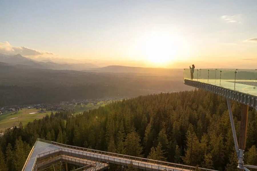 Krakow: Zakopane, Thermal Baths and Gorce Park Treetop Walk - Brama w Gorce Treetop Walk, Plus the Tower Moment