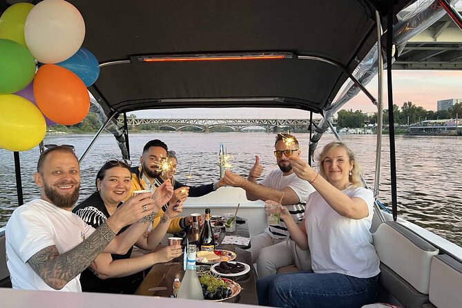 Private Cruise on Vistula in Warsaw for 9 with our Helmsman - The Warsaw Mermaid, plus modern science and art on the river line
