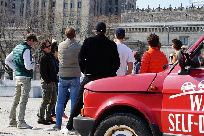 Retro Fiat Self-Drive Tour in Warsaw - Old Town by car, UNESCO squares and the Royal Route