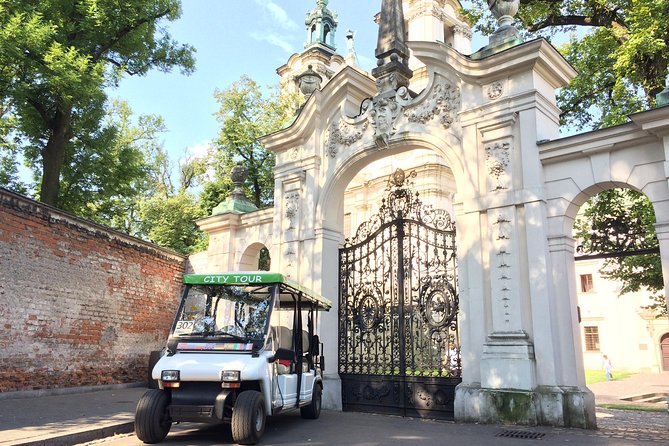The best view of Krakow from Golf Cars - Ghetto Wall Moments at Plac Bohaterow Getta