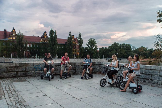 The Classic E-Scooter (3 wheeler) Tour of Wroclaw - everyday tour at 6:00 pm - Why a 6:00 pm e-scooter tour works so well in Wrocław