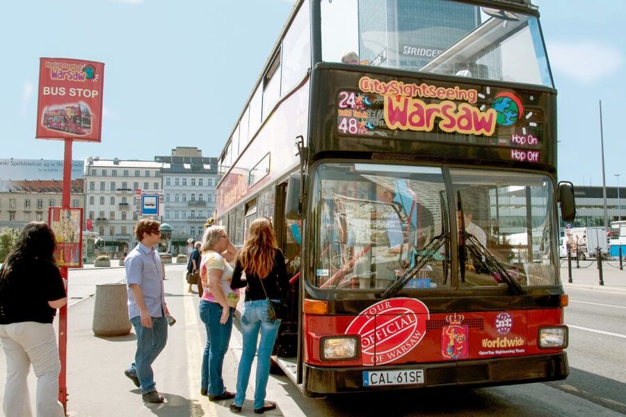 Warsaw: City Sightseeing Hop-On Hop-Off Bus Tour - Blue Route: museums, Old Town, Chopin, and park views at Lazienki