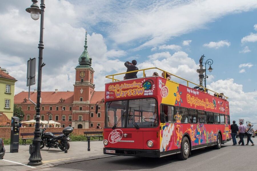 Warsaw: City Sightseeing Hop-On Hop-Off Bus Tour - Red Route: Old Town, science and stadium sights, then over to Praga and Jewish history