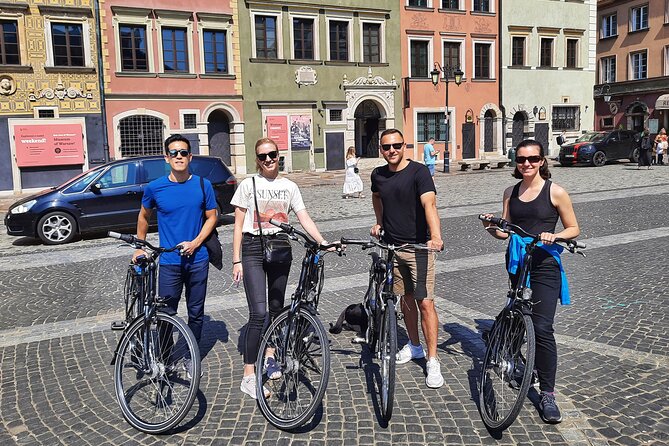 Warsaw Highlights by Bike with Breathtaking Sceneries - Warsaw Uprising Monument and the ghetto boundary markers: remembering with context