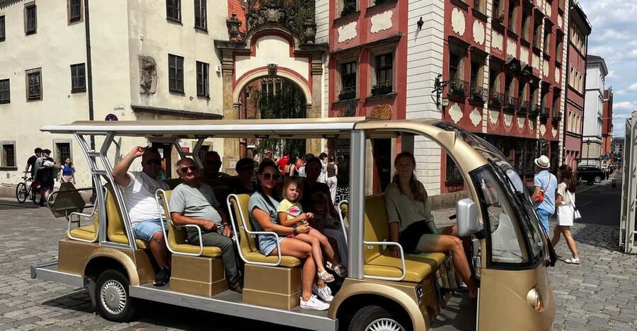 Wroclaw: City Tour Sightseeing By Golf Cart Shared Or Privat - The bridge-and-island loop: Sand Island, Cathedral Island, and viewpoints