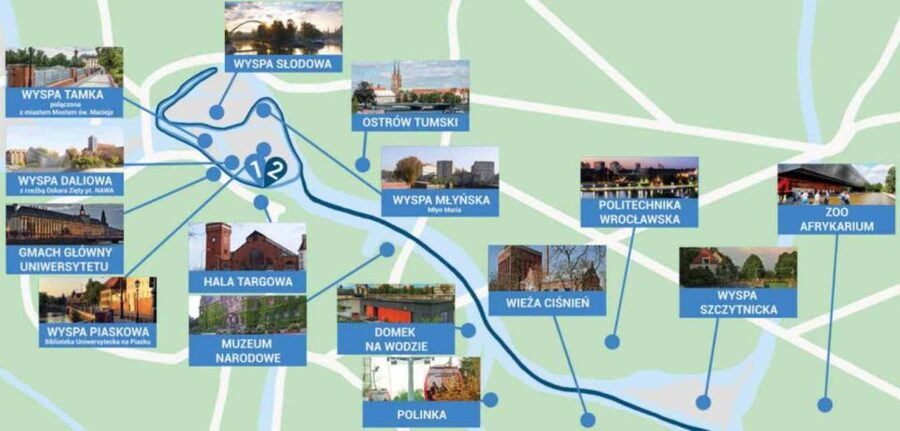 Wroclaw: City Walk and Cruise by Luxury Solar Catamaran - Sand Bridge and Sand Island: set up the best water views