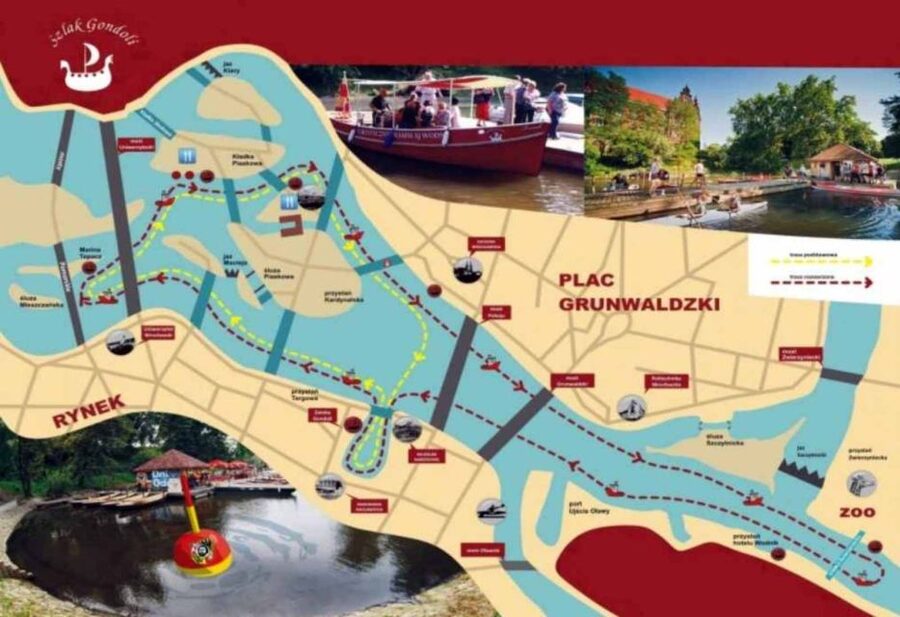 Wroclaw: Old City Walk and Cruise with Small Gondola - The walking promenade stop, where the Oder takes over